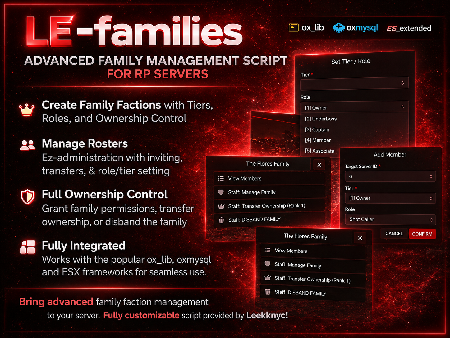 LE-families